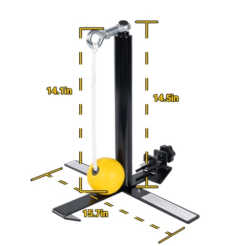 PLAYAPUT Portable Baseball Swing Trainer with The Tethered Ball,Premium Hitting/Batting Trainer System for Baseball and Softball,Easy Setup On Fence Hitting Trainer,Swing Trainer with Auto Reset