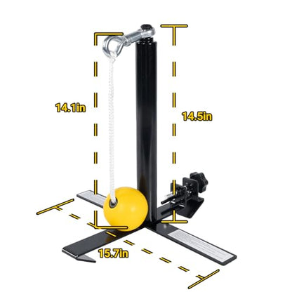PLAYAPUT Portable Baseball Swing Trainer with The Tethered Ball,Premium Hitting/Batting Trainer System for Baseball and Softball,Easy Setup On Fence Hitting Trainer,Swing Trainer with Auto Reset