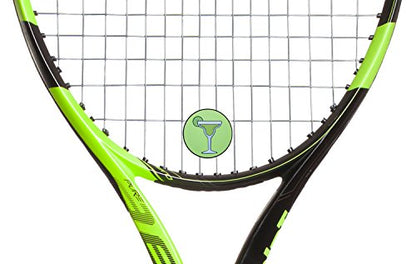 Drink Themed Tennis Racket Dampener Shock Absorber, Cute Tennis Dampeners for Rackets - Fits All Racquets, Easy to Install - 2 Pack - color: Margarita