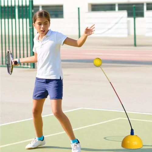 Aimery Tennis Trainer Rebound Ball Solo Tennis Practice Rebounder Strengthen Overall Muscle Memory Correct Body Posture
