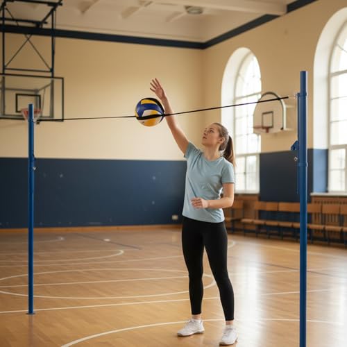 Volleyball Training Equipment Aid, Volleyball Rebounde,Serving, Spike,Set Trainer for Beginners Posture Corrector
