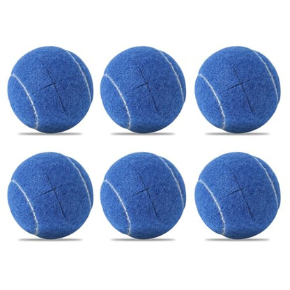 ZIYIZE PreCut Walker Tennis Ball 6PCS Walkers Legs Universal Precut Glide Balls | Heavy Duty Long Lasting Felt Pad Glide Coverings (Blue) - color: Blue