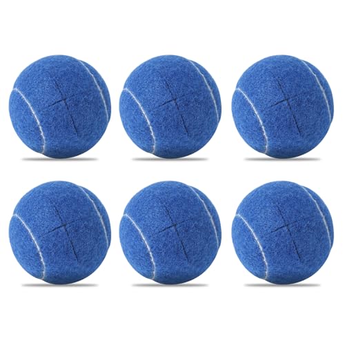 ZIYIZE PreCut Walker Tennis Ball 6PCS Walkers Legs Universal Precut Glide Balls | Heavy Duty Long Lasting Felt Pad Glide Coverings (Blue) - color: Blue