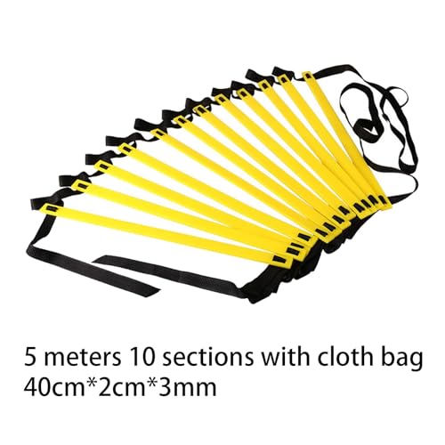 Soccer Training Accessory with Agility Ladder for Outdoor Use, 5m 10 Sections