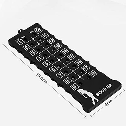 2 Pcs 18 Hole Golf Stroke Counter Golf Score Counter Scoreboard Training Practice Competition Accessory