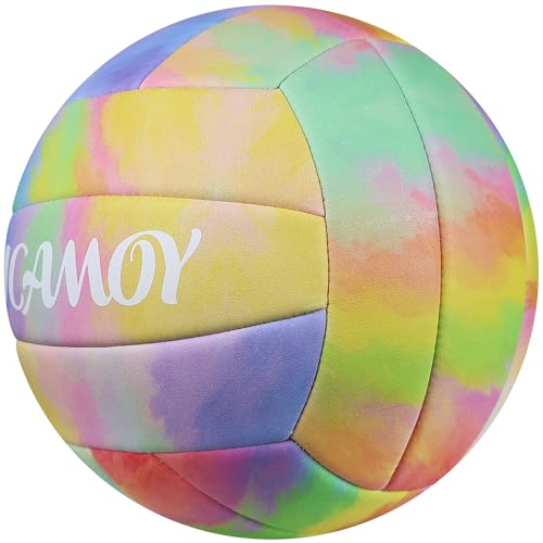 Volleyball Size 5 - Premium PU Leather, Ultra-Durable Soft to The Touch for Youth, Adults, Ideal for Indoor, Outdoor, Beach Sports Training