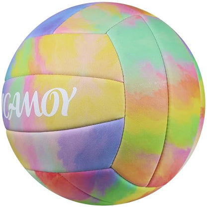 Volleyball Size 5 - Premium PU Leather, Ultra-Durable Soft to The Touch for Youth, Adults, Ideal for Indoor, Outdoor, Beach Sports Training