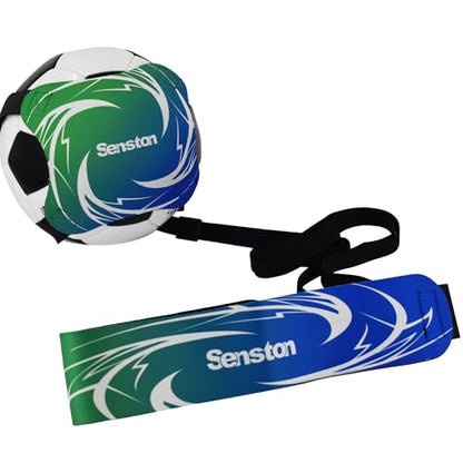 Senston Soccer/Volleyball Training Belt-Fits Ball Size 3, 4, and 5-Universal Training Belt for Youth & Adult Athletes, Flexible Length Design (Durable Nylon Material) - color: Green