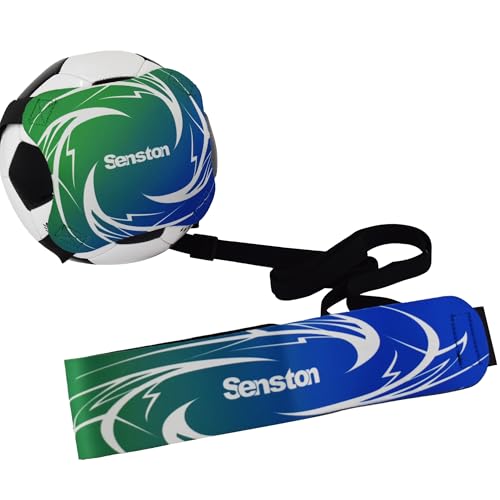 Senston Soccer/Volleyball Training Belt-Fits Ball Size 3, 4, and 5-Universal Training Belt for Youth & Adult Athletes, Flexible Length Design (Durable Nylon Material) - color: Green