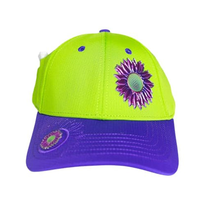 Ladies Adjustable Hats - Tee Holder with Tees & Bill Magnet with Ball Marker - 100% Custom Made - color: Jokers Wild Bonk, style: Offset
