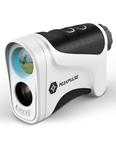 PEAKPULSE Golf Range Finder 650 Yards RangeFinder Golfing High Clarity Display 6X Magnification 0.5 Yard Accuracy Pin Seeker Easy to Use(No Magnet) - color: LE1500AG(Slope)