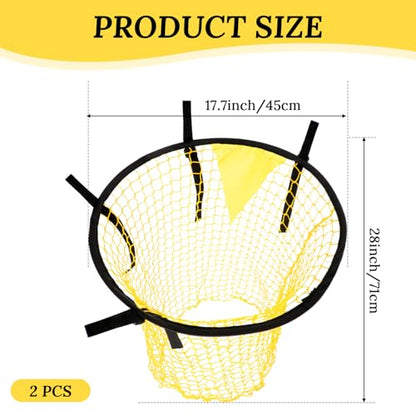 2 Pcs Soccer Targets for Goals Training, Top Bins Soccer Target Goal, Football Training Target | Top Bins Equipment for Shooting Accuracy Training | Durable Design - Extra-Long Straps with Carry Case