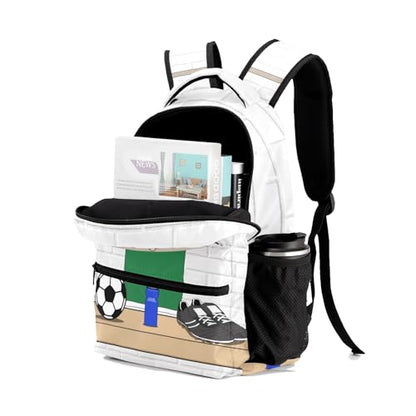Soccer Sport Player Jersey Forest Personalized School Backpack for Teen Kid-Boy/Girl Primary Daypack Travel Bookbag - color: Option 28