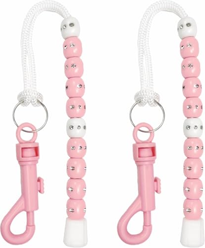 Golf Stroke Counter Beads, Golf Score Counter, Golf Ball Stroke Counter, Golf Beads to Count Strokes for Women - color: Pink