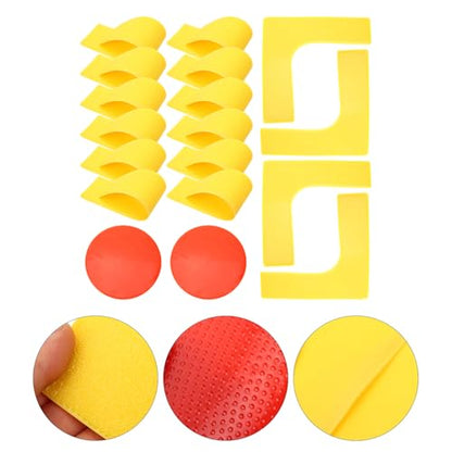 Ground Marking Tools Set 18 Pieces with 23cm and Straight Markers, Non-Slip Sports Floor Markers for Soccer, Tennis, Football Training, Pe Teacher Supplies for Agility