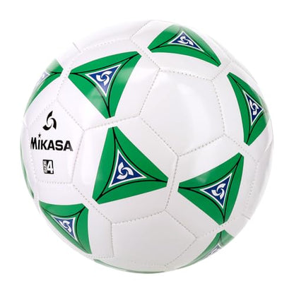 Mikasa Serious Soccer Ball - color: Green/white, size: 4