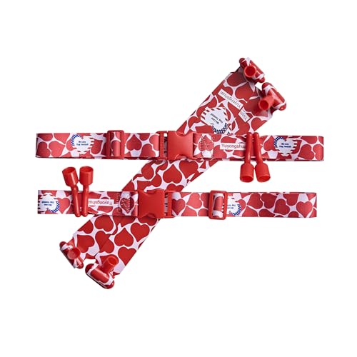 Flag Football Belts, Flag Football Kit for Children/Teenagers/Adults - color: Vivid Red
