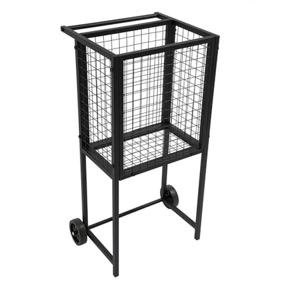 Tennis Ball Cart,Professional Rolling Tennis Cart with Practical Handle and Two Wheels,Heavy-Duty Portable Tennis Ball Holder Basket for Tennis Ball,Pickleball,Baseballs