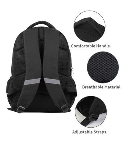 Kids School Backpack for Boys Girls, Children Teens Back Pack for Elementary Primary, Polyester Bookbag, Large Capacity Elephant School Bag, Top Handle, Idea for Unisex-child Age 6+ - color: H03-elephant Family