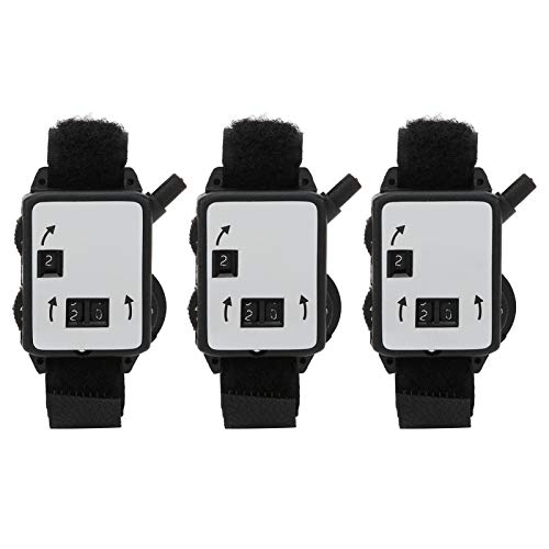 Golf Stroke Counter for Women, 3Pcs Golf Score Counter, Manual Golf Counter Tool, Plastic Dial Score Counters with Wristband Design for Keeping Scores, 1.4x1.1x0.3inch