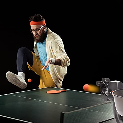 WISIMMALL Table Tennis Robot, 36 Different Spin Balls Ping Pong Robot Automatic Table Tennis Machine Automatic Ball Launcher with 50 Ping Pong Balls for Ping-Pong Practicing Training