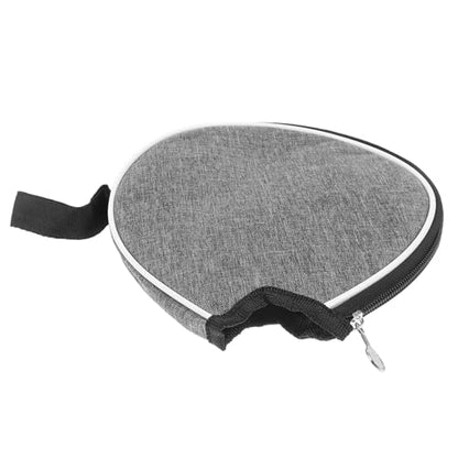 Toddmomy Table Tennis Paddle Case and Bat Storage Bag Gray Semi-circle Protective Reusable Organizing Bag for Sports Equipment
