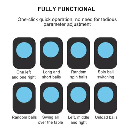 Ping Pong Robot Machine,Table Tennis Balls Serve,4-40 M/S Ping Pong Tennis Ball Launcher with Remote Control,Penalty Kick,Forehand and Backhand Practice(220V) - size: 220V