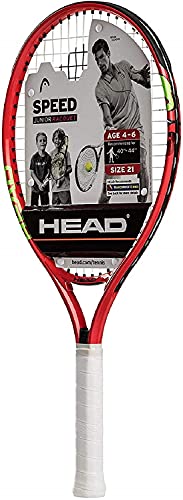 HEAD Speed Kids Tennis Racquets - Beginners Pre-Strung Head Light Balance Jr Rackets - 21 Inch, Red and 23 Inch, Yellow