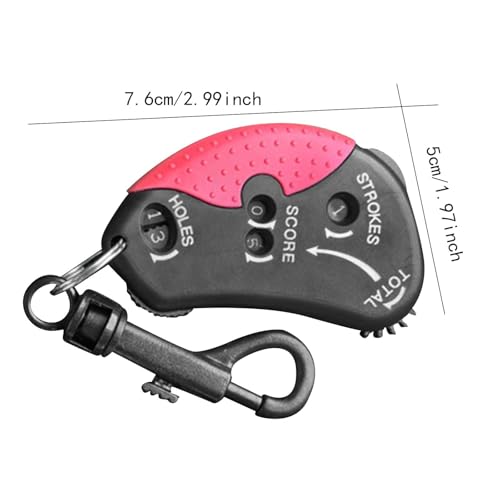 Handheld Golf Score Counter with Hook for Competitive Play Gift
