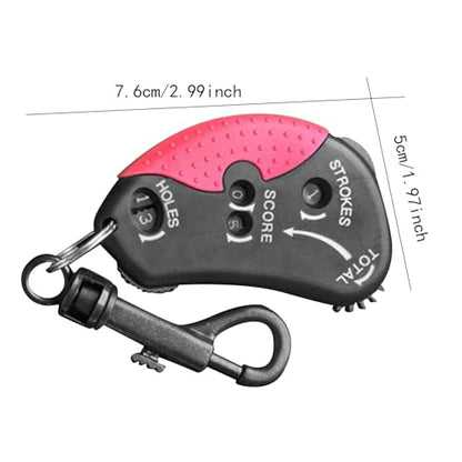 Handheld Golf Score Counter with Hook for Competitive Play Gift