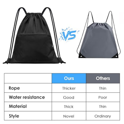 Sports Gym Drawstring Backpack Bag,Reusable Cinch Bag String Backpack for Basketball Soccer