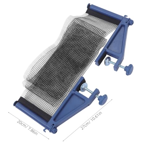 Reinforced Table Tennis Net and Post Set with Thickened Mesh Fit for Indoor and Outdoor Use Easy Setup Portable Pingpong Net Clamp for Standard Tables Recreational Equipment
