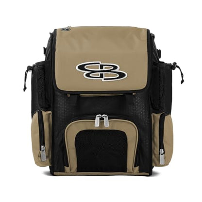 Boombah Superpack Mini Bat Pack - 8" x 12.5" x 18" - Multiple Colors - color: Black/Vegas Gold