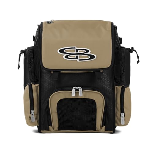 Boombah Superpack Mini Bat Pack - 8" x 12.5" x 18" - Multiple Colors - color: Black/Vegas Gold