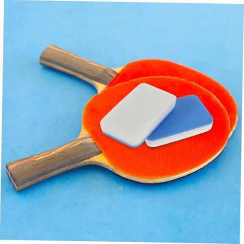 VANZACK 2Pcs Portable Table Tennis Paddle Cleaning Sponge Outdoor Racket Cleaner Tool with Gentle Bristles for Paddle Cleaning and Maintenance