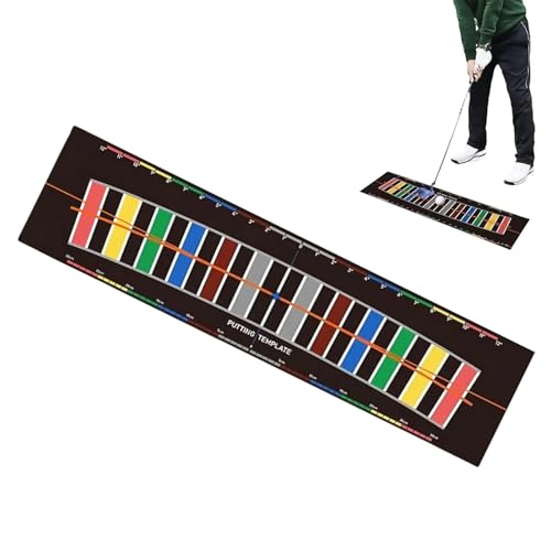 Crystal Velvet Golf Putting Training Mat, Arc Hitting Pad Simulator Alignment Training Aid for Golf Practice - color: A