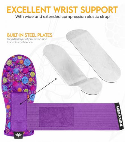 Baseball Sliding Mitt Youth & Adult, Sliding Glove for Baseball, Softball Sliding Guard, Left and Right Hands - color: Purple Paisley Flower, size: Youth