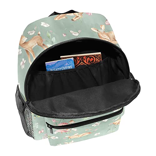 Woodland Forest Animals Deer Personalized School Backpack for Teen Kid-Boy/Girl Toddler Daypack Kindergarten Travel Bookbag - color: Option 5