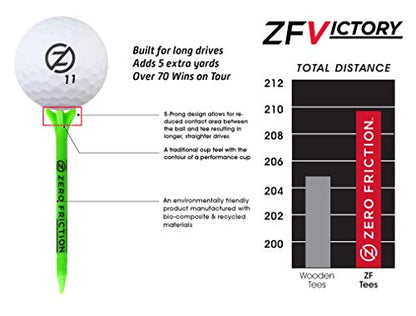 Zero Friction Victory 5-Prong Golf Tees