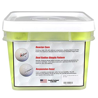 Bullet .444 Distance Matte Colored Golf Balls [96-Ball] - color: Yellow