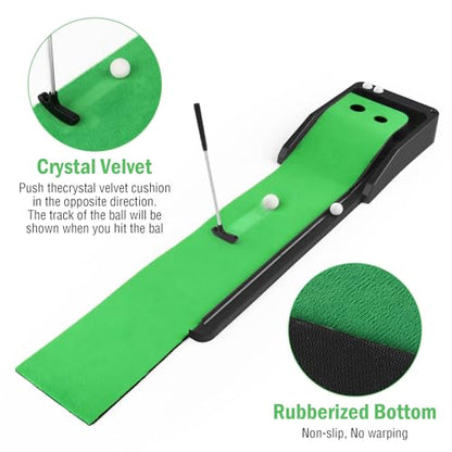 Mini Golf Set Desktop Golf Games Mini Golf Clubs Tabletop Golf Game Present for Golf Lovers - style: Desktop Golf Game