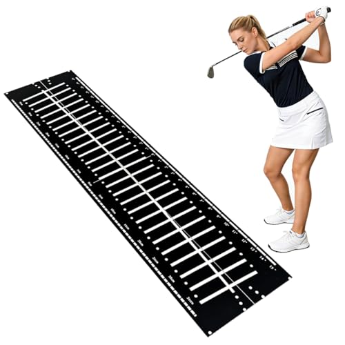 Golf Putting Mat,Putting Matt for Indoors Golf Putting Practice,Perfect Golf Alignment Track Putting Aid for Putter Training,Golf Putting Mat Practice in Office,Patio,Home and Yard