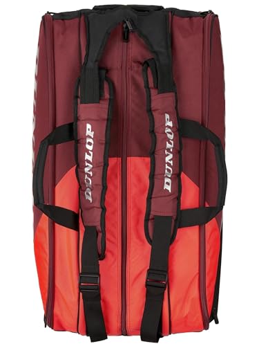 Dunlop Sports CX Performance Tennis Bag, Red/Black - 12-Racket