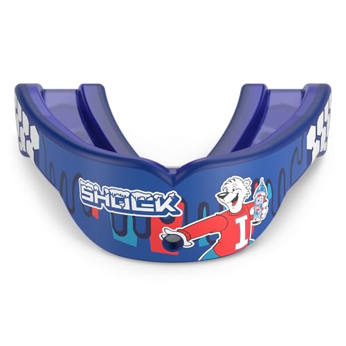 Shock Doctor, Gel Max Power Flavor Mouth Guard, Football, Lacrosse, Hockey, MMA, Boxing, Youth & Adult - color: Icee Blue Raz, size: Youth