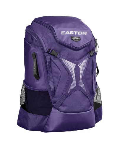 Easton | Ghost NX Backpack Equipment Bag | Adult | Fastpitch Softball | Team Logo Panel | Multiple Colors - color: Purple