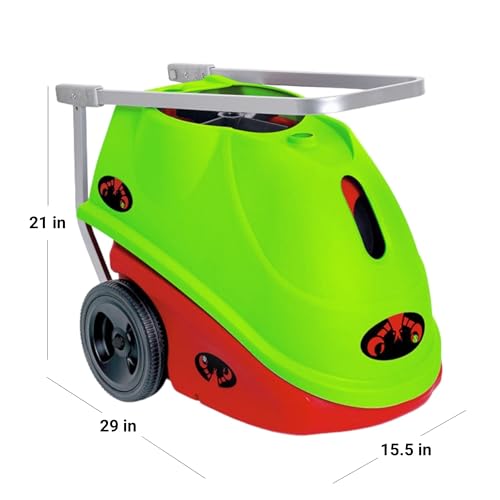 Lobster Sports Pickleball Machine – Full-Featured – Adjustable Topspin, Backspin, & Lobs, Random Oscillation, Ball Speed (20-60MPH), Lightweight & Portable, Holds 125 Balls, with Multi-Function Remote - style: The Pickle