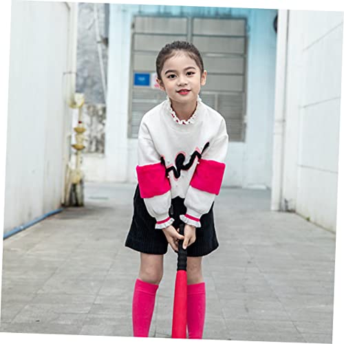 Wear Resistant EVA Baseball Bat Red for Indoor Outdoor Training Lightweight Sports for Parent Interactive Play and Skill Development