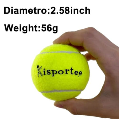 Tennis Balls, 12 Pack Advanced Tennis Ball Practice Balls, Tennis Balls for Dog, Come with Mesh Bag for Transport, Good for Beginner Training Tennis Ball