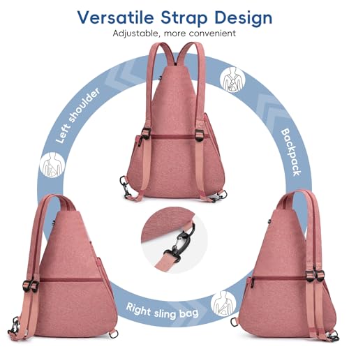 KAVIGOR Pickleball Bag, 7 Pockets & Upgraded Zippers, Lightweight Sling Bag with Detachable Strap & Water-Resistant Pocket