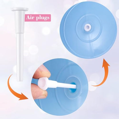 HINZIC Yoga Ball Plug, Fitness Exercise Ball Air Stopper Plug Pin Adapter Kit, Exercise Ball Plug Replacement Kit with Needle Nozzle Rubber Hose Balloon for Yoga Volleyball Soccer Basketball